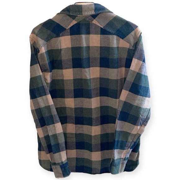 VINTAGE Pendleton Shirt Mens Brown Plaid Woolen Mills Small‎ - Picture 2 of 4